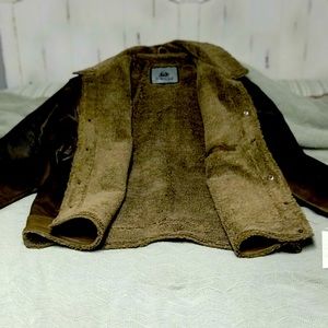 Burk’s Bay lamb skin Sherpa bomber jacket with original tags!